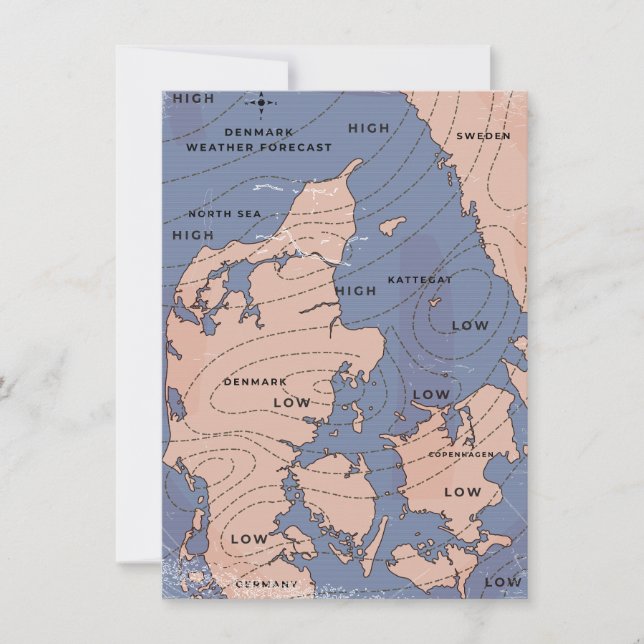 Danemark Prévisions météorologiques Vintages (Devant)