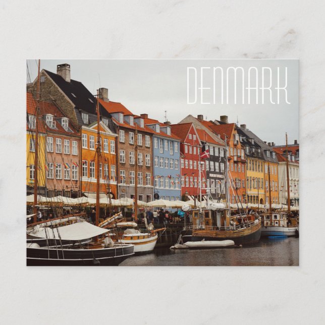 Danemark, rue Nyhavn Carte postale (Devant)