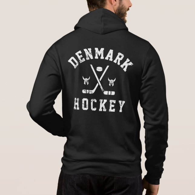 Danemark Sweat - shirt à capuche de hockey sur gla (Dos)