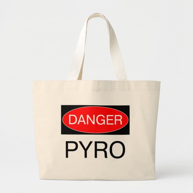 Danger - sac drôle pyrogéné de tasse de T-shirt de (Devant)