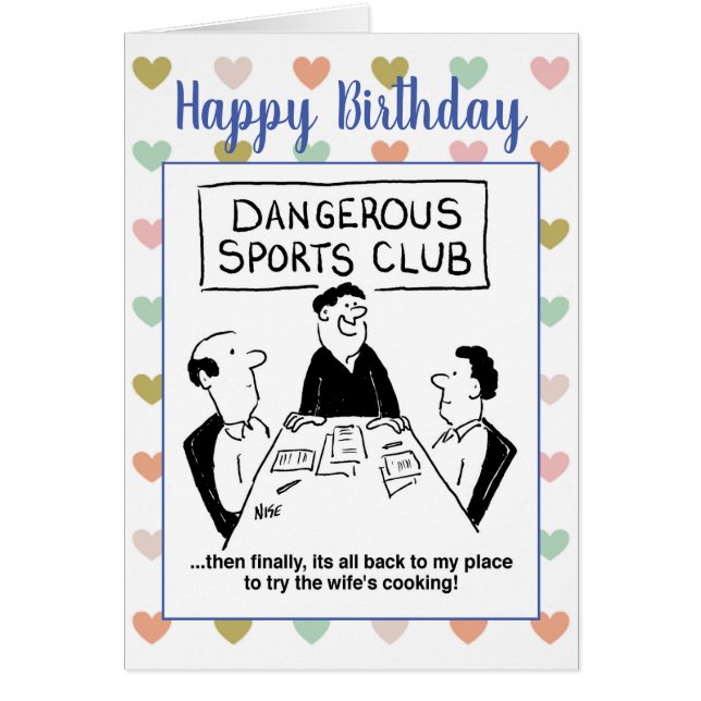 Dangerous Sports Club Cartoon (Devant)