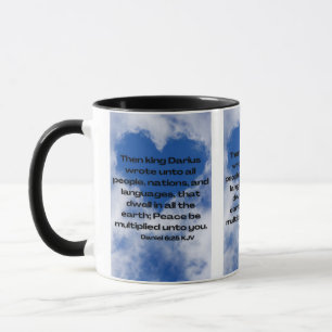 Daniel 6:25 KJV Bible Verse Pic Mug Deux Tons