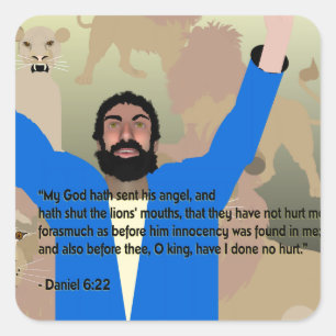 Daniel in the Lions' Den I Stickers