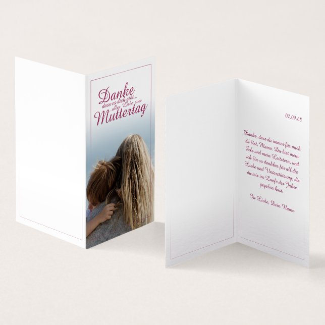 Danke, dass es dich gibt, Muttertag, Mutter & Kind (Inside and Outside)