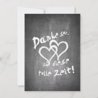 Danke für diese tolle Zeit auf einer Kreidetafel