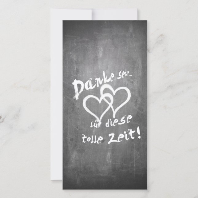 Danke für diese tolle Zeit auf einer Kreidetafel (Devant)