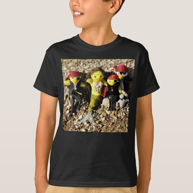Danni la Sirène avec T-Shirt de Pirates (Devant)