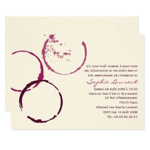 Invitations Faire Part Cartes Anniversaire Vin Zazzle Fr