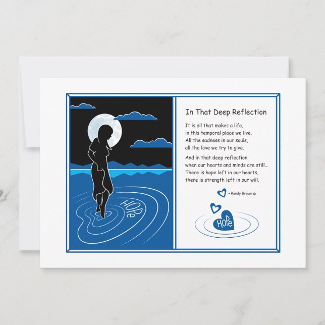 Dans cette carte Deep Reflection_Flat 7"x5" (Devant)