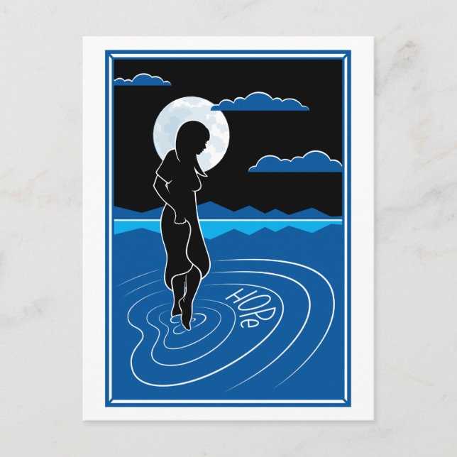 Dans cette profonde réflexion_ carte postale (Devant)