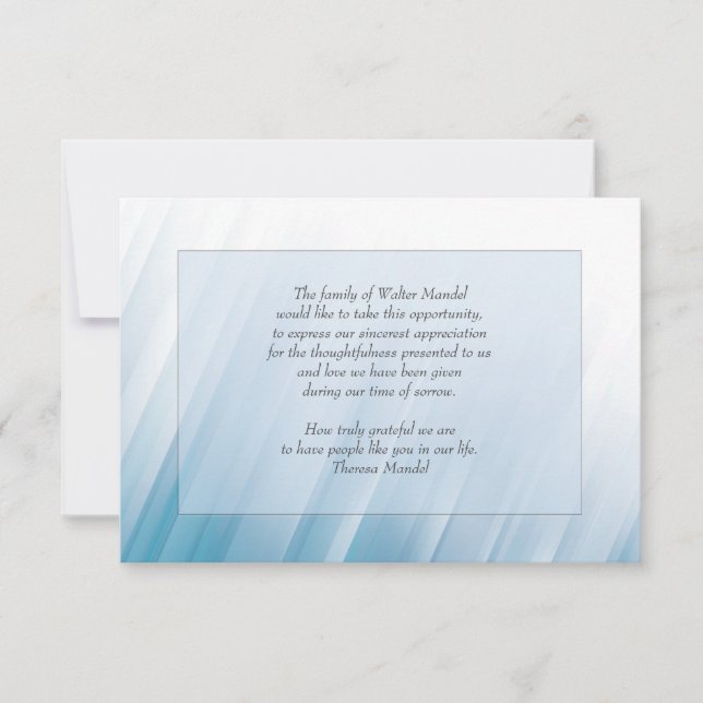 Dans la carte de retour léger 3,5 po x 5 po (Devant)