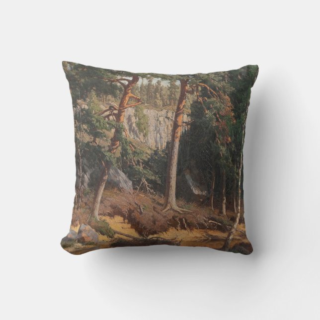 "Dans la forêt" Jetez un oreiller (Recto)