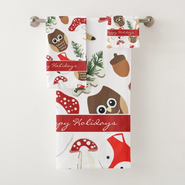 Dans la forêt Motif de Noël (En situation)