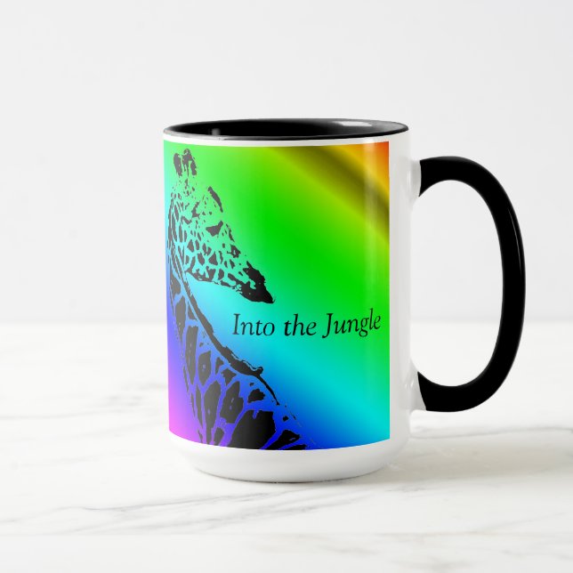 Dans la jungle (Giraffe) ~ Mug de café (Droite)