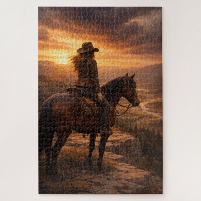 Dans la lumière | Art équestre | Puzzle (Vertical)