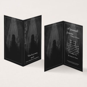 Dans la lumière - Carte de remerciement d'adieu à