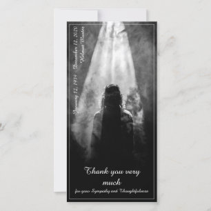 Dans la lumière - Carte de remerciement d'adieu à