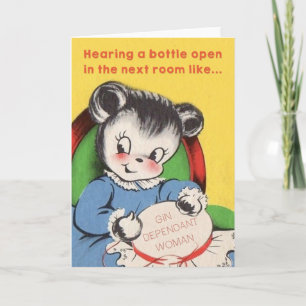 Dans la pièce d'à côté - drôle Carte de la fête de