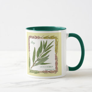 Dans la tasse de feuille de laurier de ~ de jardin
