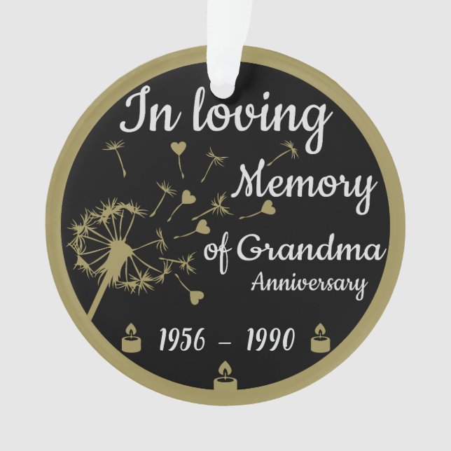 Dans l'amour Mémoire de la mort Anniversaire grand (devant)