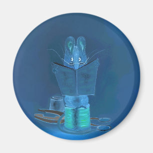 "Dans" le 3" foncé aimant rond de réfrigérateur