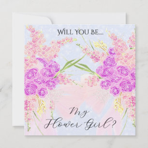 Dans le bouquet au nœud bleu rose, serez-vous la d