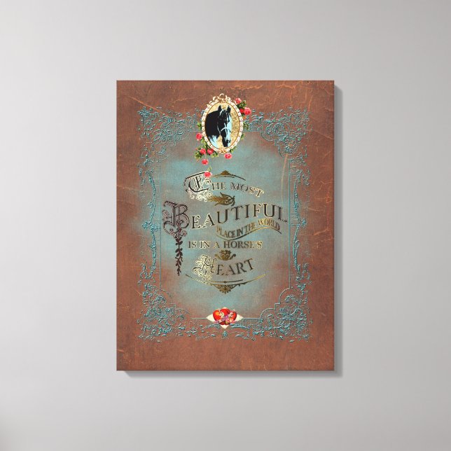 Dans le coeur d'un cheval ~ Toile enveloppée (Recto)