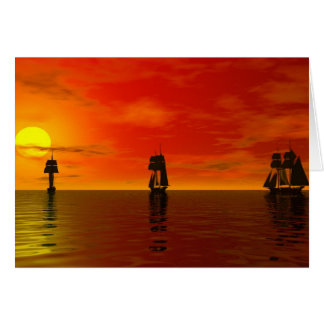 Dans le coucher du soleil