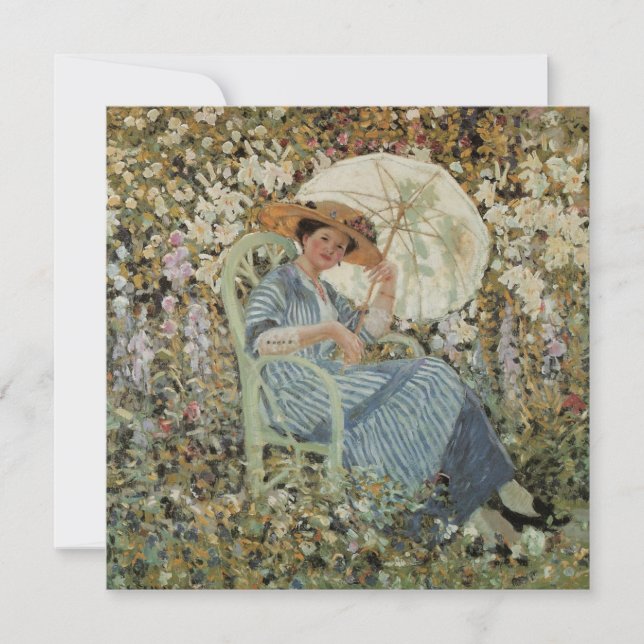 Dans le jardin, Giverny de Frederick Frieseke (Devant)