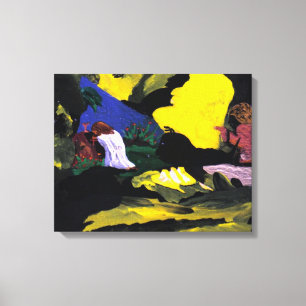 Dans le jardin priant la copie de toile de Jésus