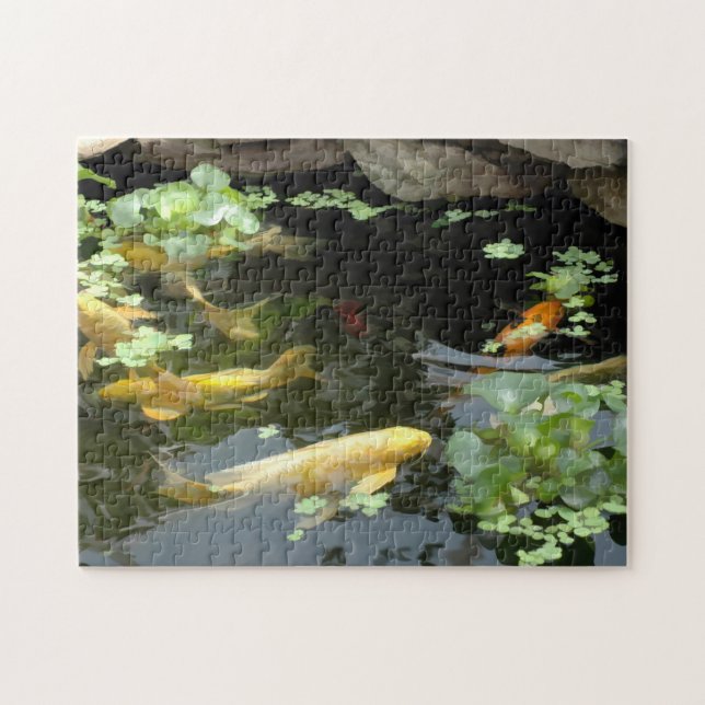 Dans le puzzle de photo d'étang (Horizontal)