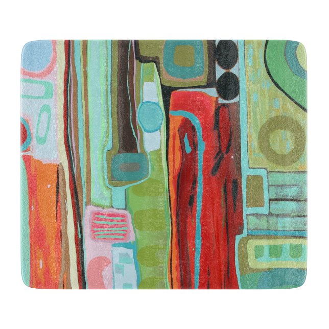 Dans le sac 6 x 7 Déco Planche à découper en verre (Devant)