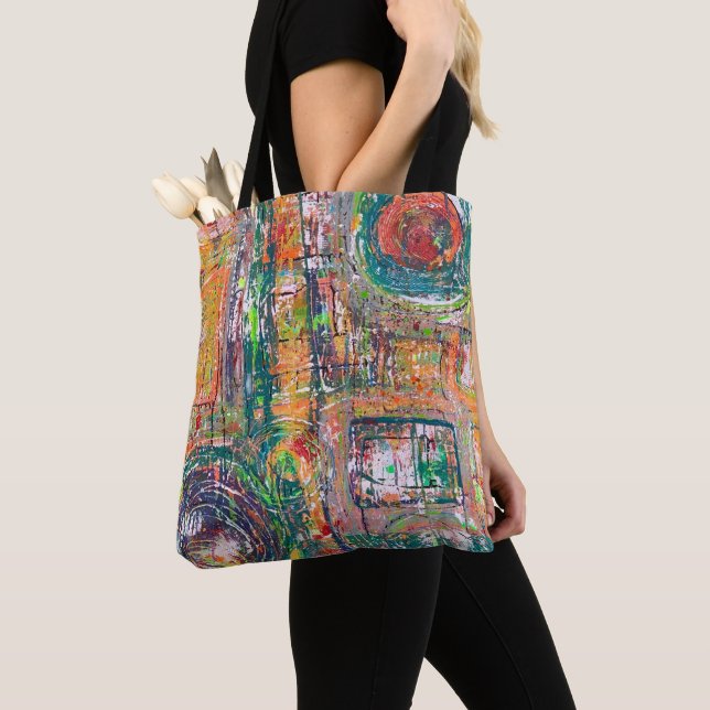 Dans le Sac fourre-tout en cuir (De près)