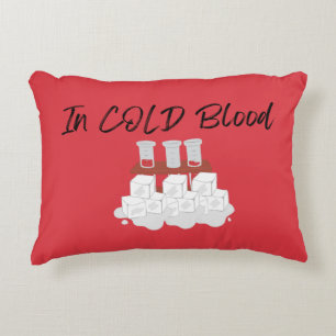 Dans le sang froid Véritable crime Accent Coussin