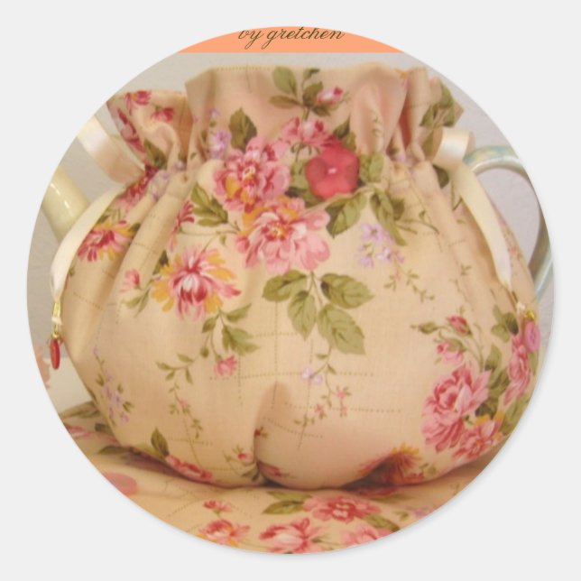 Dans le thé rose Cosy 2 Stickers (Devant)