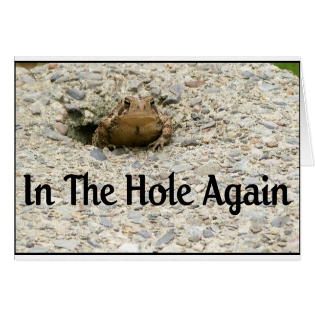 Dans le trou à nouveau (Devant horizontal)