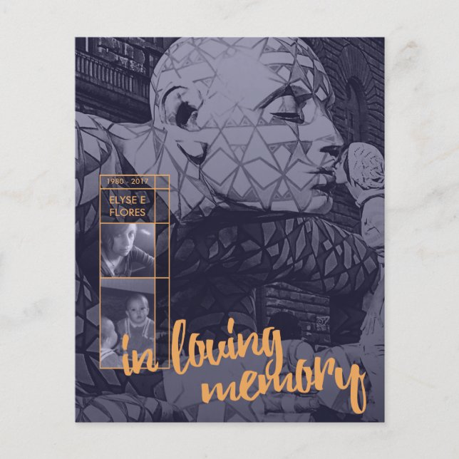 dans les annonces funéraires de mémoire amoureuse (Devant)