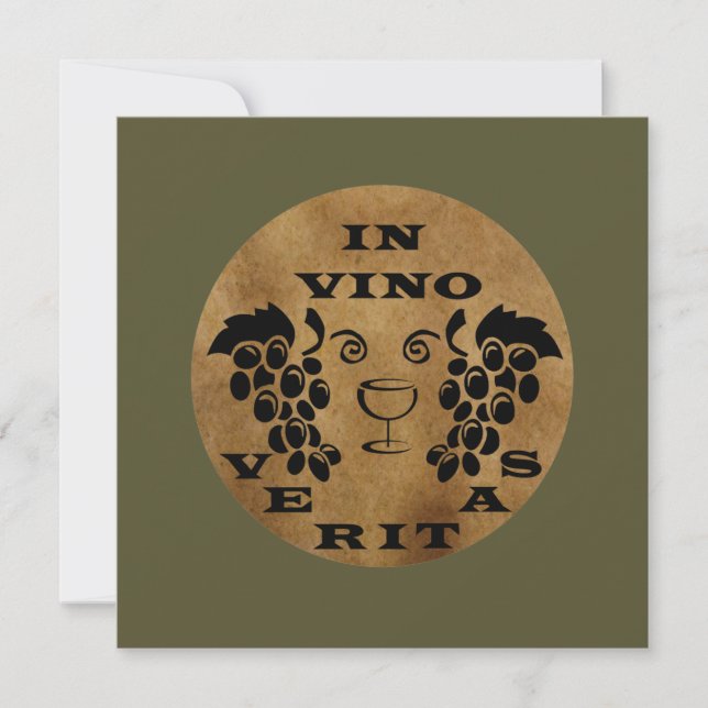 Dans les veritas vino (Devant)