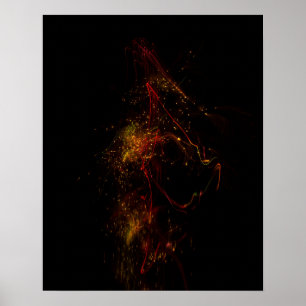 Dans l'obscurité 16 x affiche 20 de papier