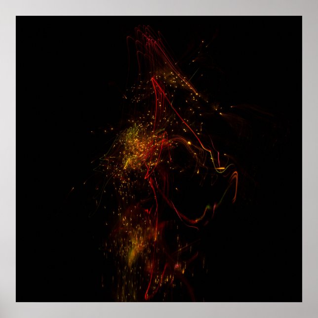 Dans l'obscurité 24" x 24", Papier pour affiche de (Devant)
