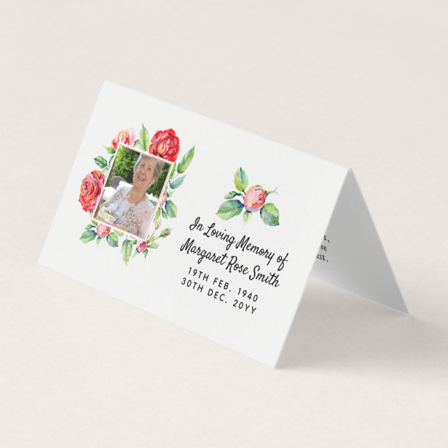 Dans Love Mémoire Carte photo souvenir Bereavement (Devant)
