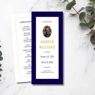 Dans Love Mémoire Funeral Photo Programme Marine G