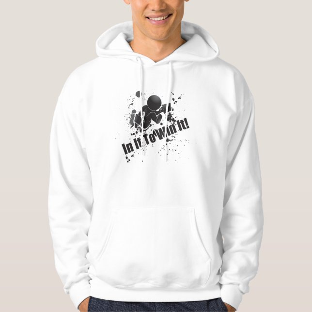 Dans lui pour le gagner sweat - shirt à capuche (Devant)