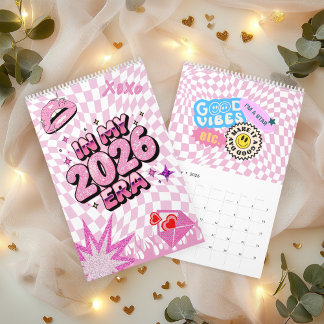 Dans mon calendrier esthétique rose de l'ère 2026