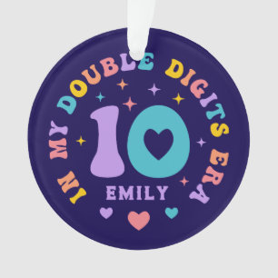 Dans Mon Double Chiffre L'Ère Colorée Typographie