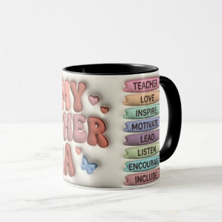 Dans Mon Ère Professeur Puffy 3D Rétro Mug Combo 1