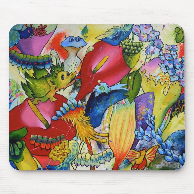 Dans notre tapis de souris de jardin avec le (Devant)