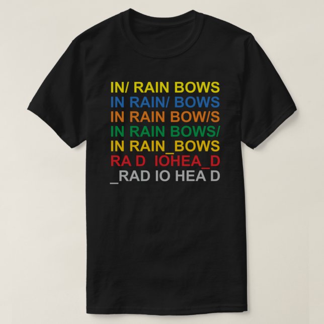 Dans Rainbows - paroles de RADIOHEAD T-Shirt Essen (Design devant)