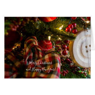 dans une carte d'arbre de Noël