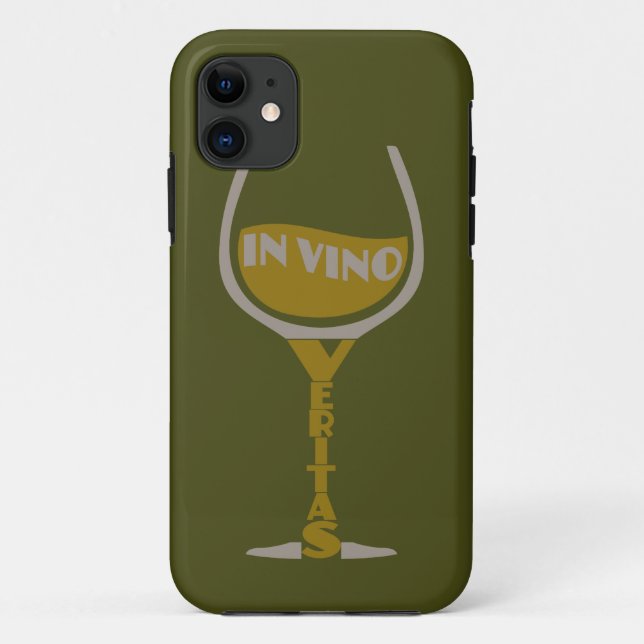 Dans Vino Veritas coque iphone personnalisé (Dos)